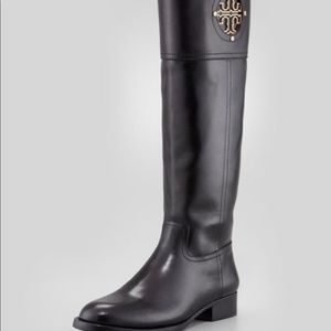 NWOT Tory Burch Black Riding Boots